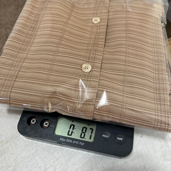 Syllables System Shirt Large Mens Basic Resort Casual Button-Down Short-Sleeve - Picture 9 of 9